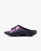 OOFOS WOMEN'S LUXE SLIDE SANDALS - MIDNIGHT SPECTRE